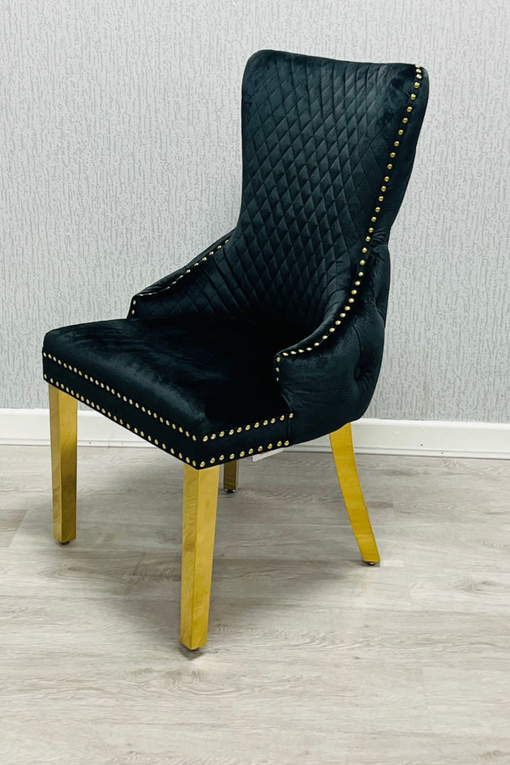 2M Monaco Gold Dining Table