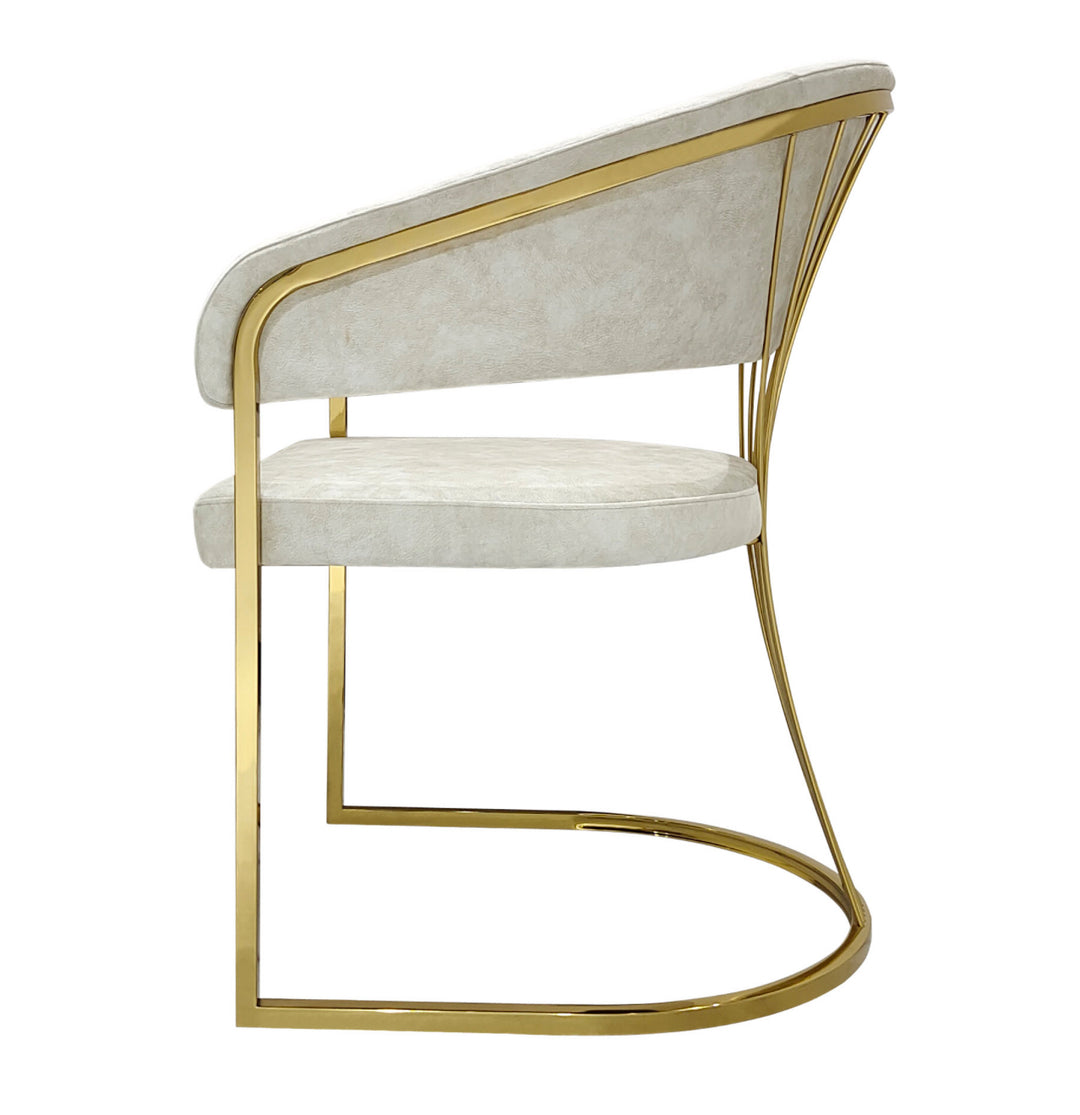 Porado Cream Dining Chair