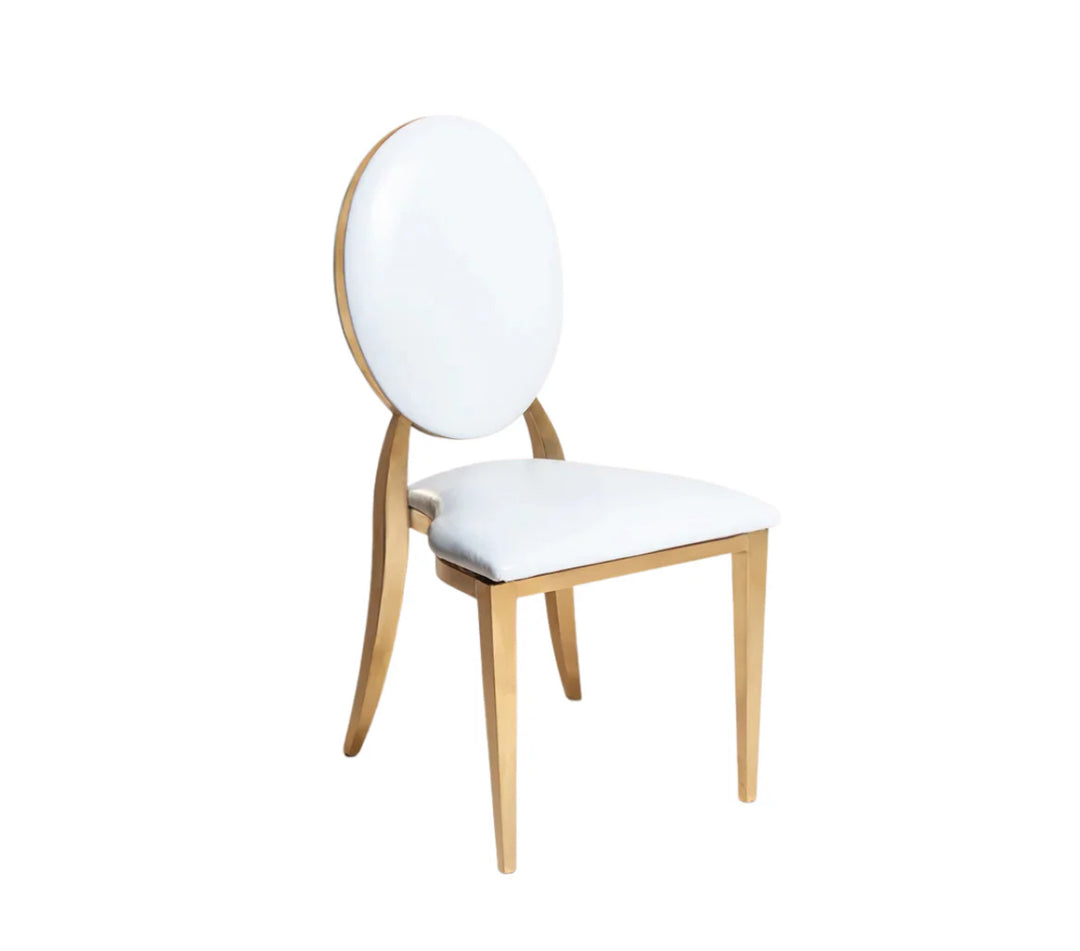 Kasi Dining Chair White Leather