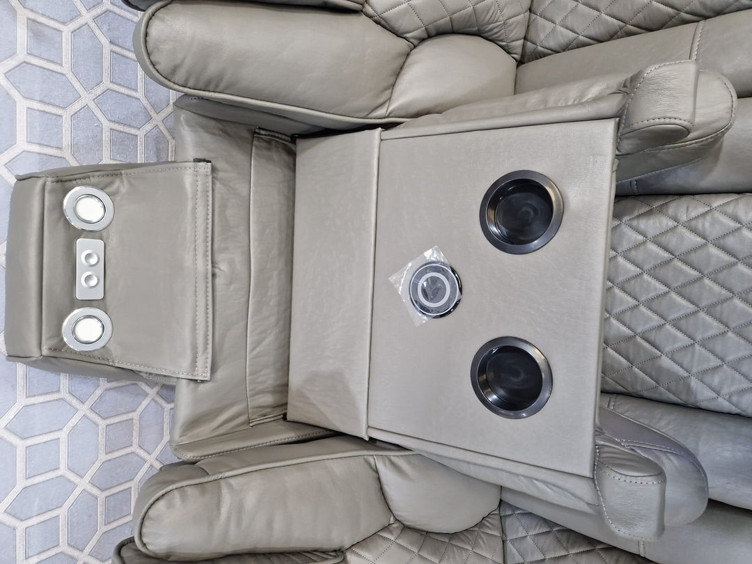 Recliner sofa with cup holder