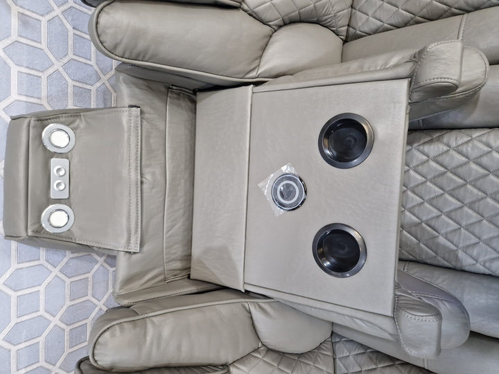Recliner sofa with cup holder