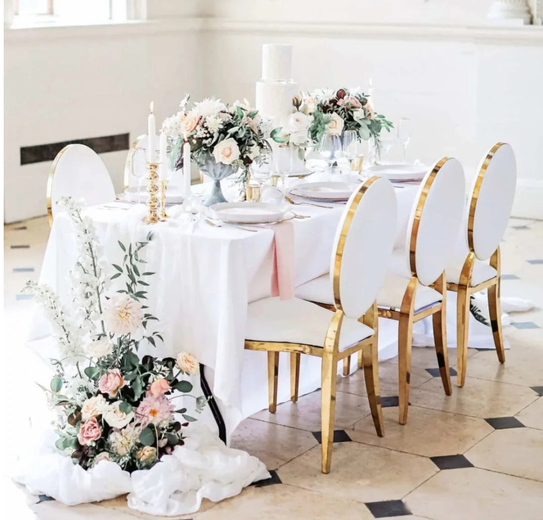 Kasi Dining Chair White Leather