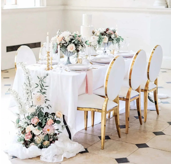 Kasi Dining Chair White Leather