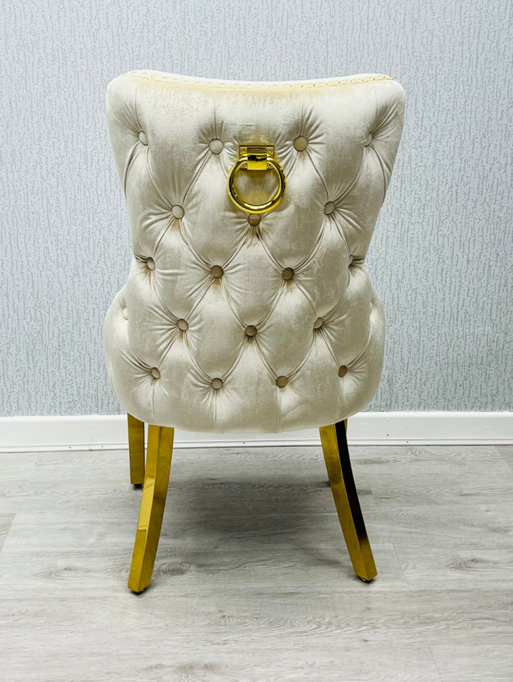 2M Monaco Gold Dining Table