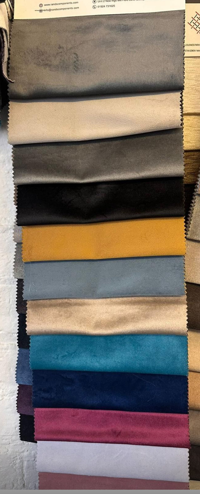 leather fabric color list for divan