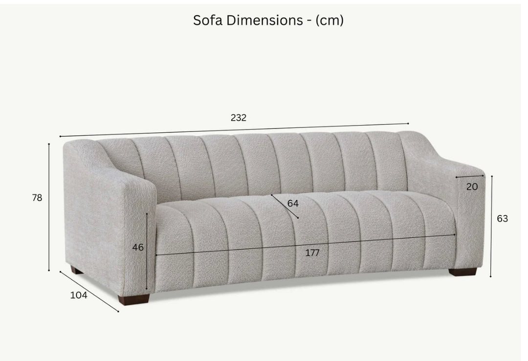 Sofa size dimension