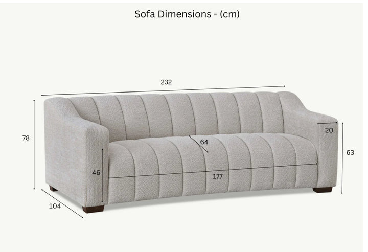 Sofa size dimension