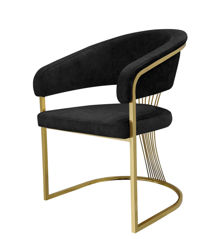 Porado Black Dining Chair