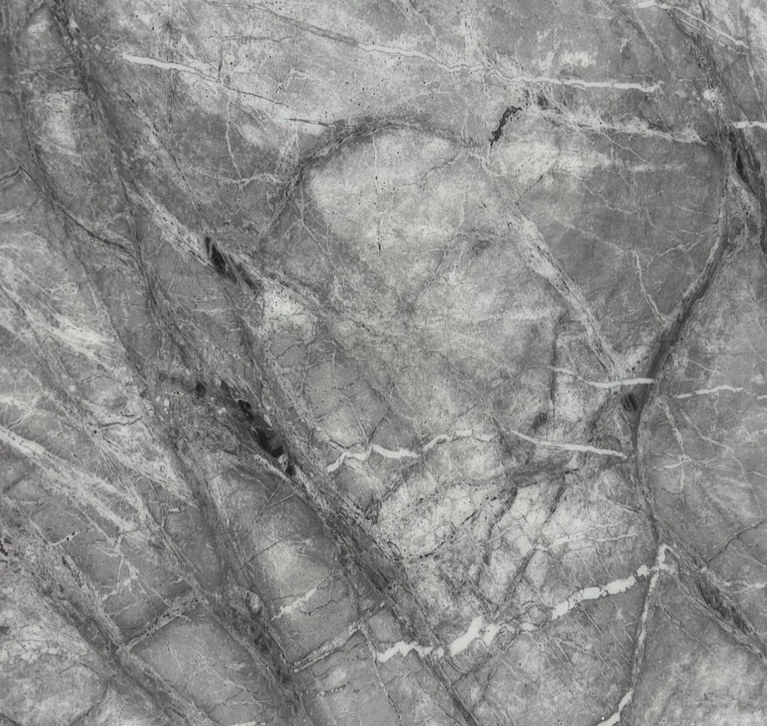 2M Monaco Marble Dining Table Cream And Gold