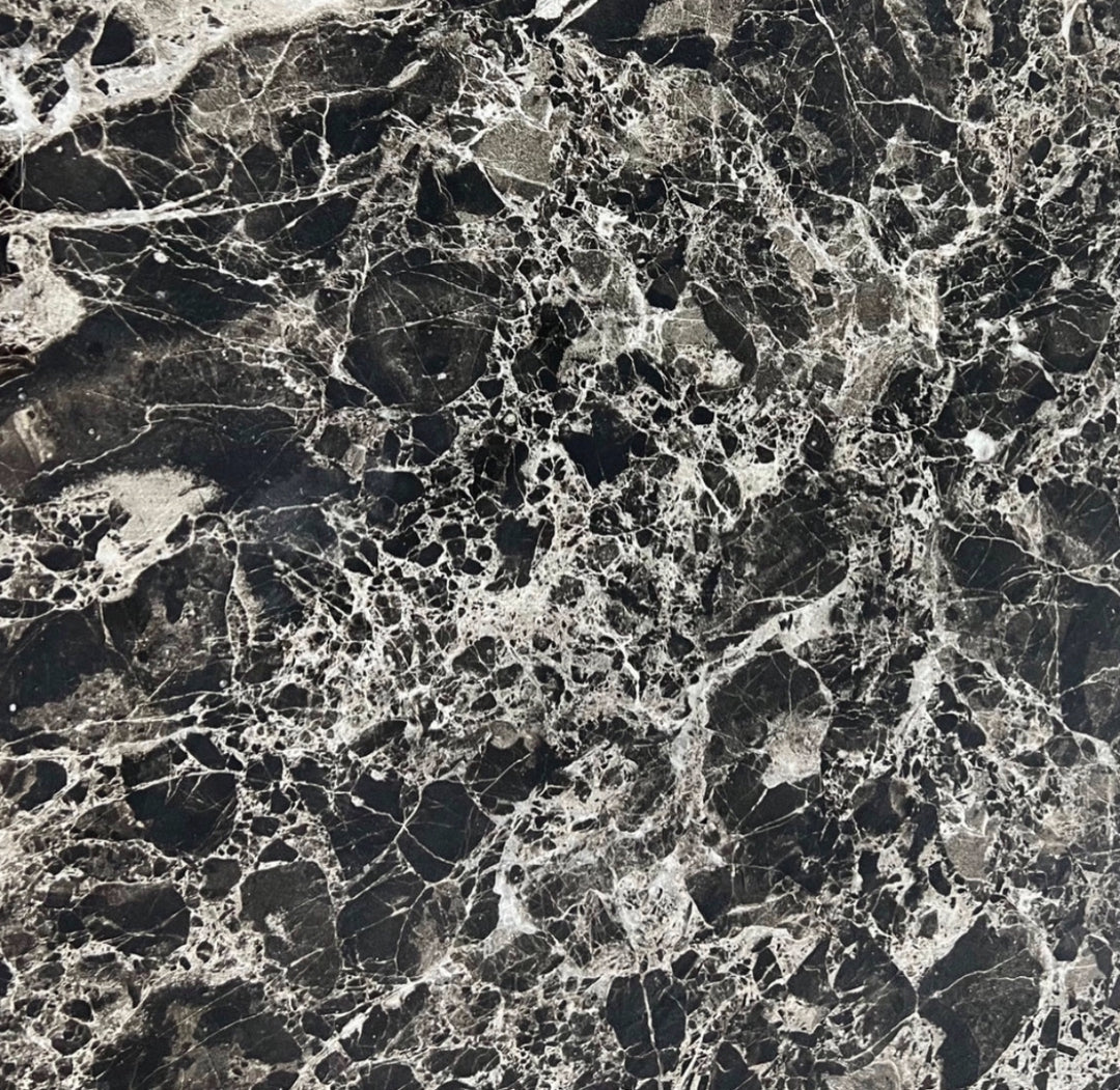 black color marble table top