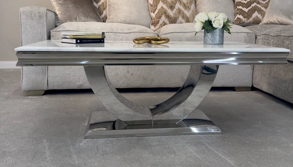 London Marble Cream Coffee Table