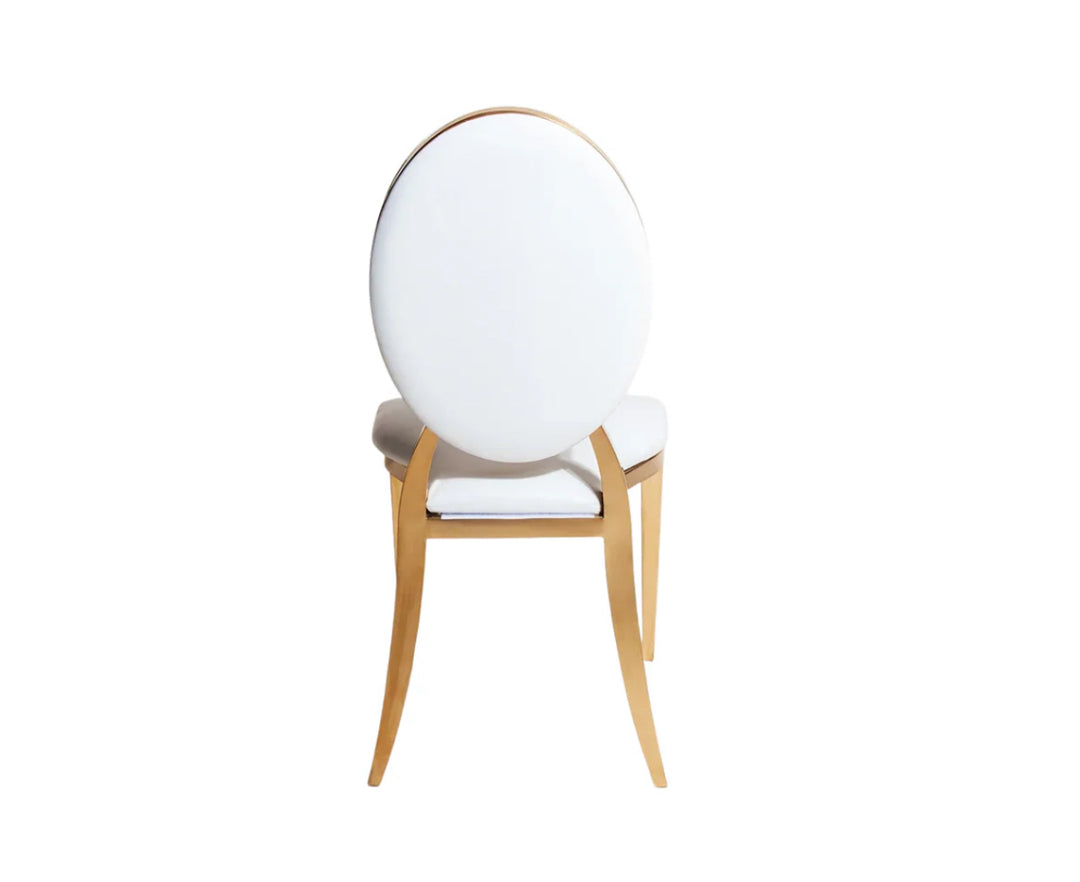 Kasi Dining Chair White Leather