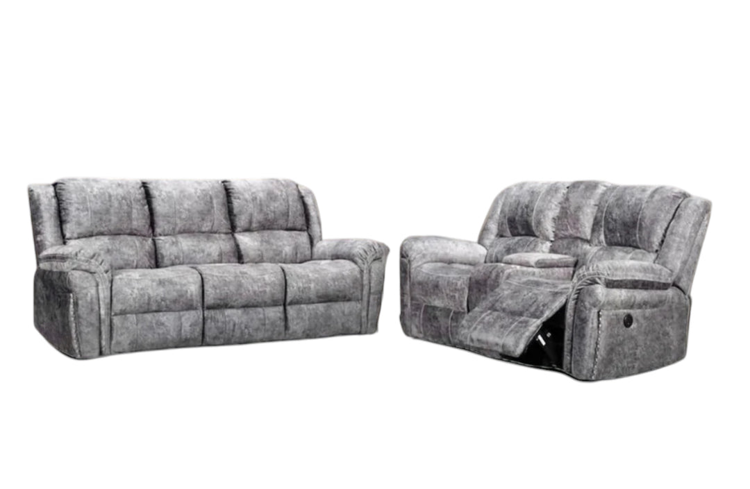 3 seater luxury grey sofa on the leaving room