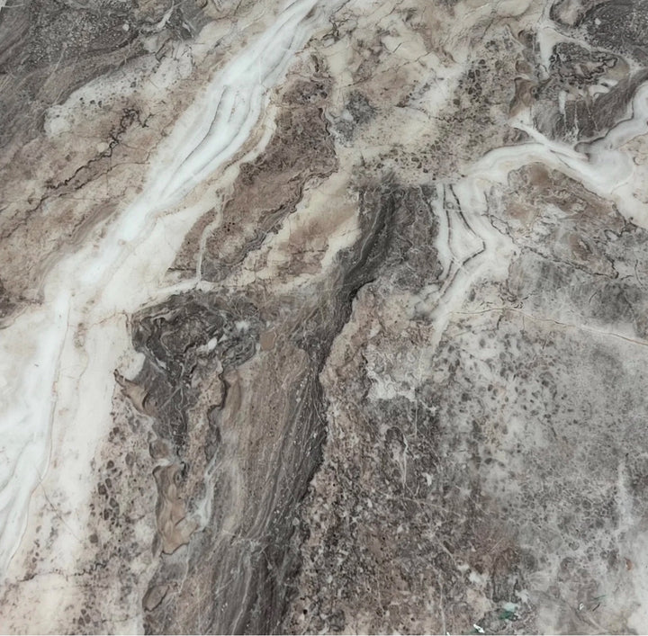 brown color marble table top for dining table