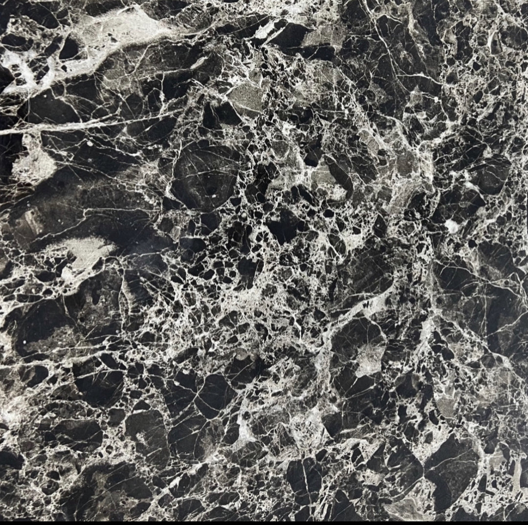 2M Monaco Marble Dining Table Cream And Gold