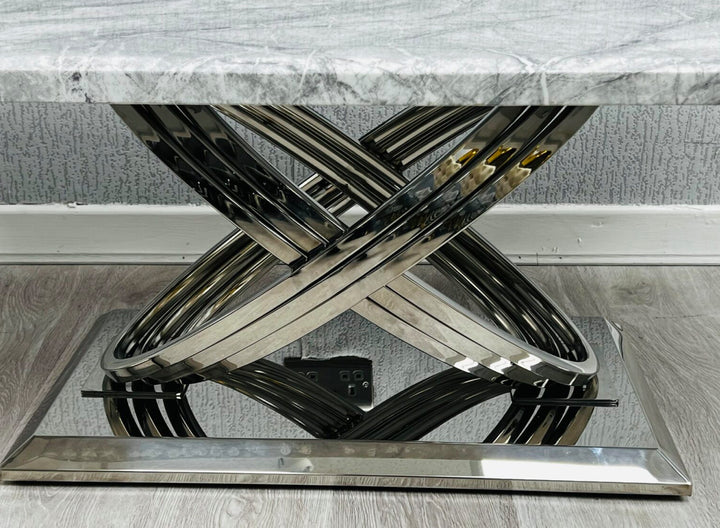 Rose Grey Marble Coffee Table