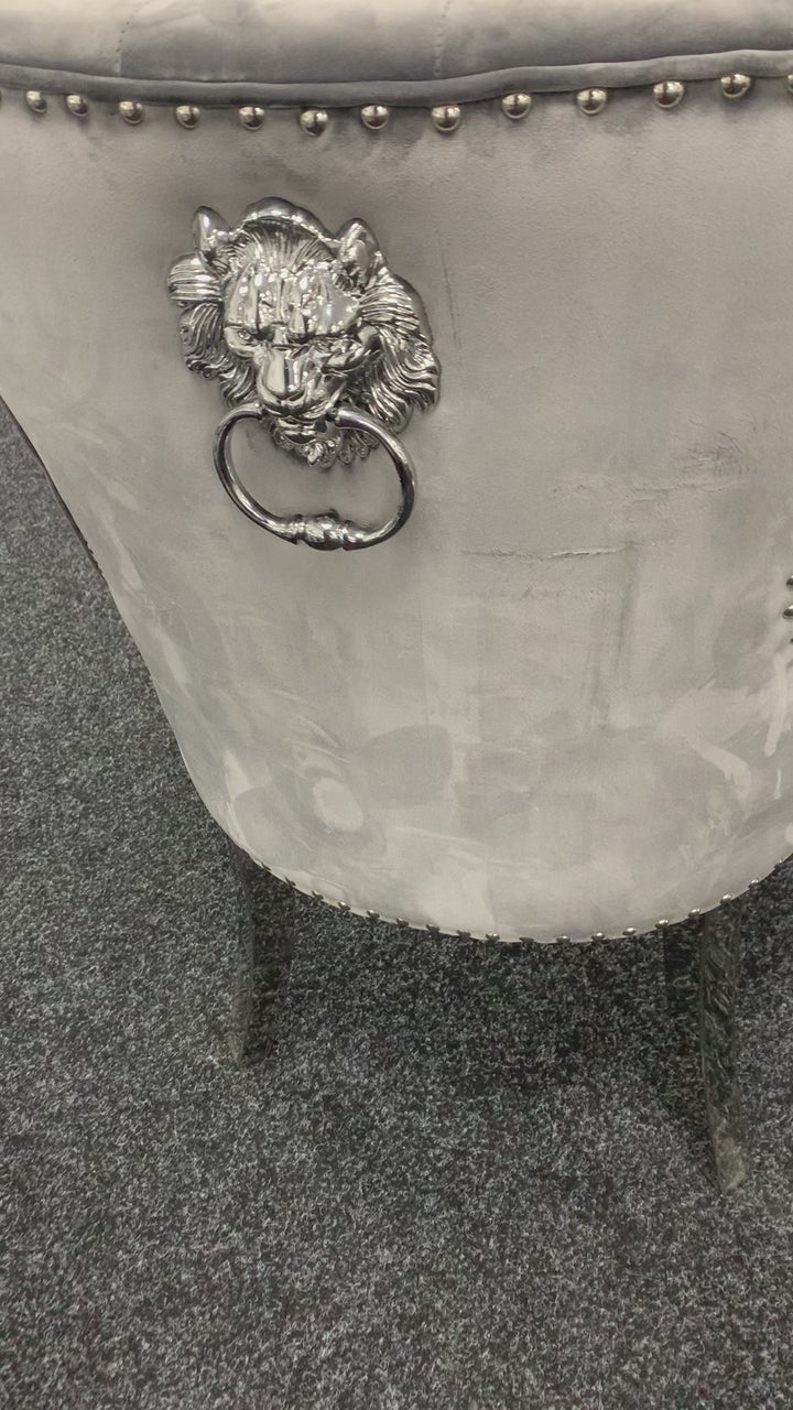 Arianna Marble Dining Table Light Grey with Chelsea Chairs & Louise Matching Bench