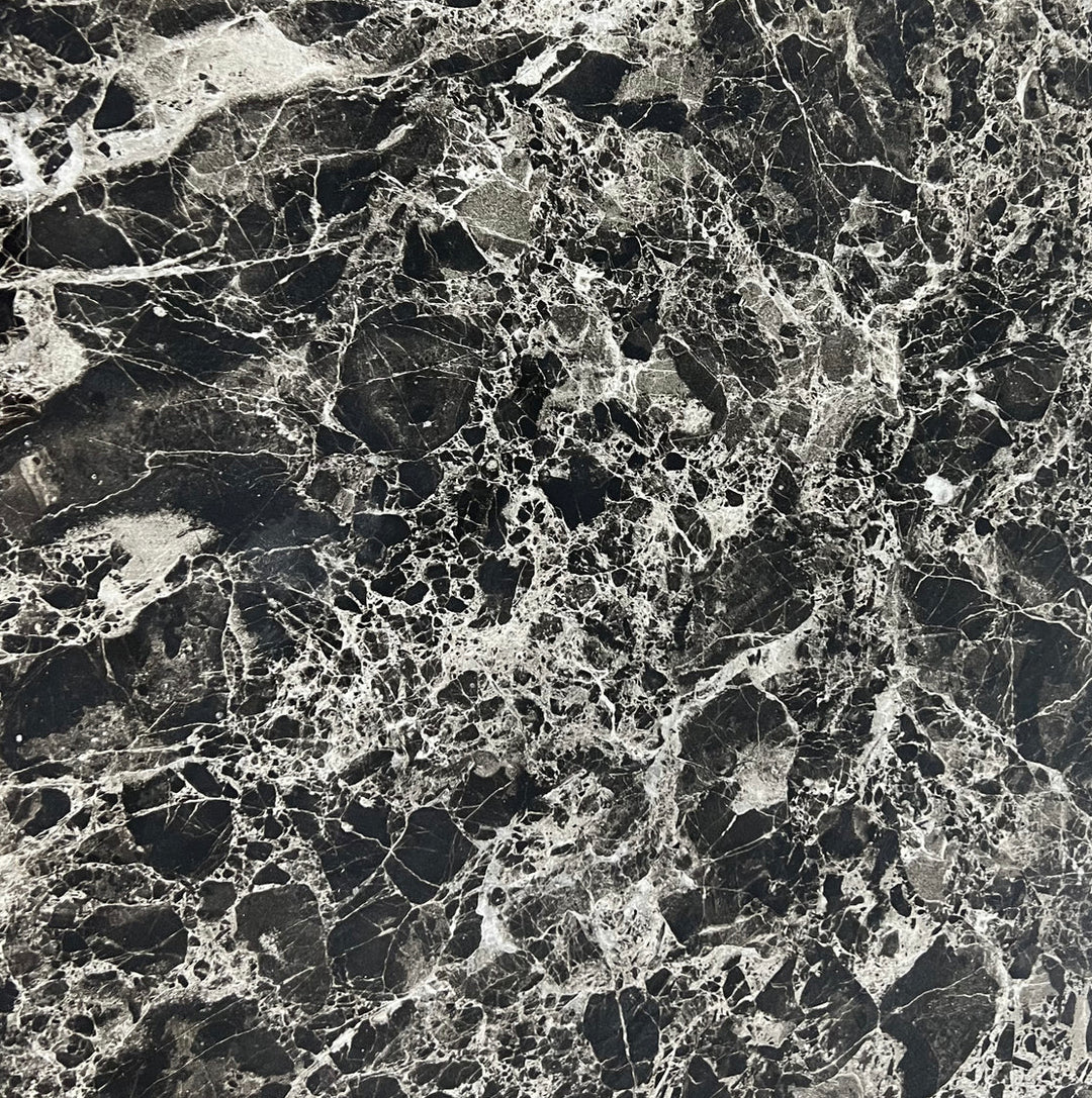 1.2M Light-Grey Marble Table With Dark-Grey Chairs