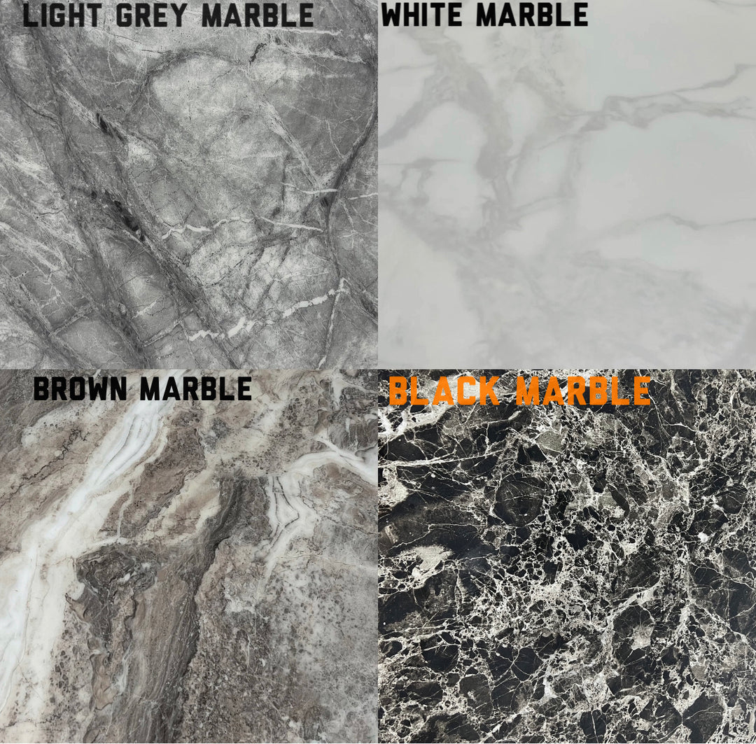 1.2M Light-Grey Marble Table With Dark-Grey Chairs