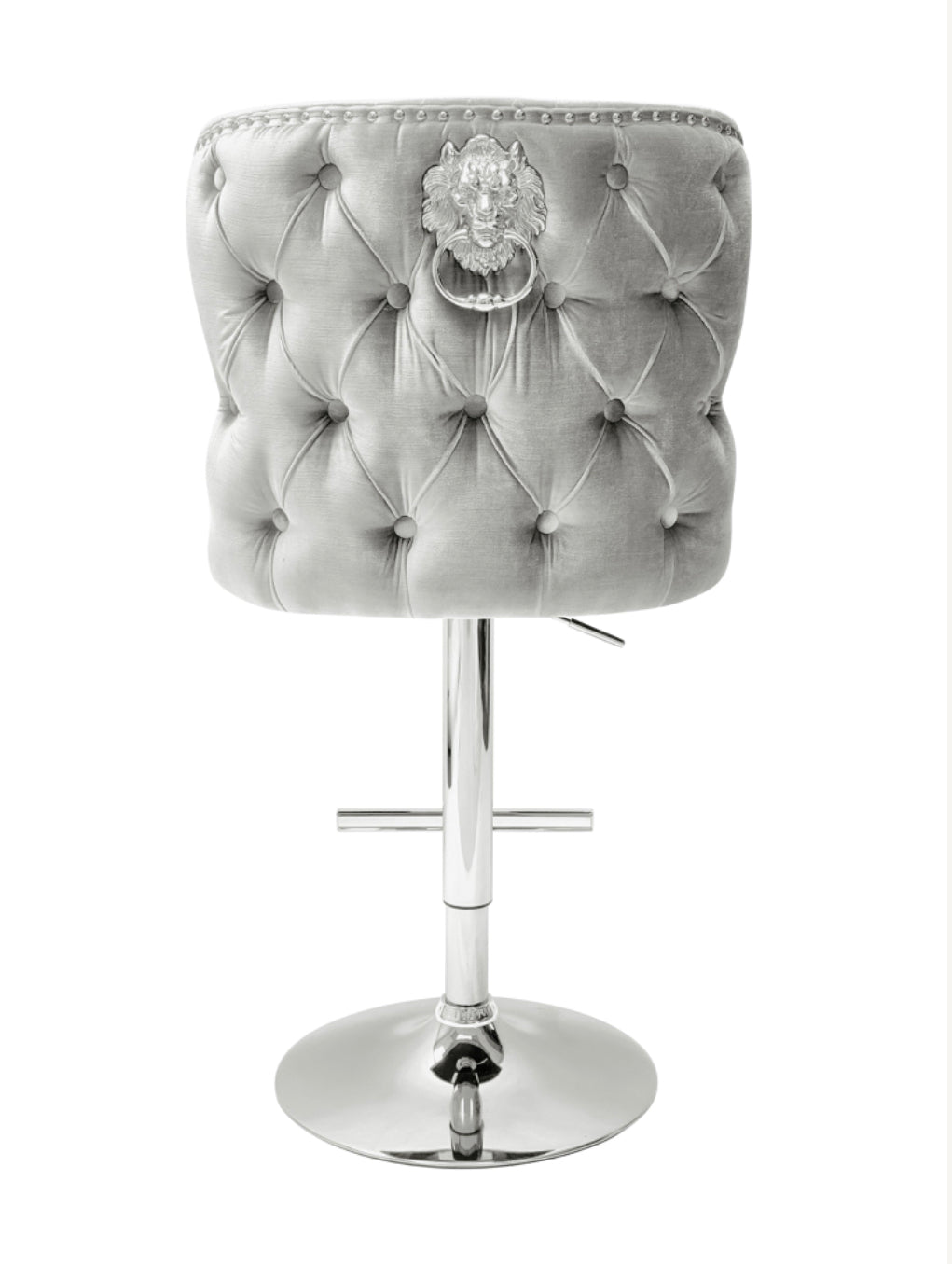 Valentino Silver Lion Knocker Bar Stool