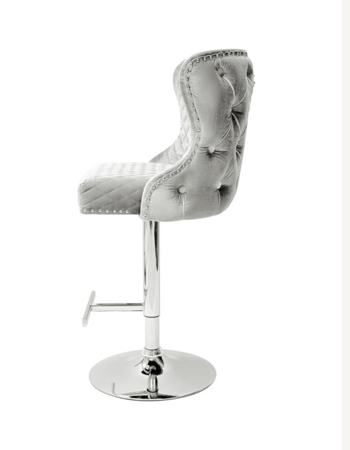 Valentino Silver Lion Knocker Bar Stool