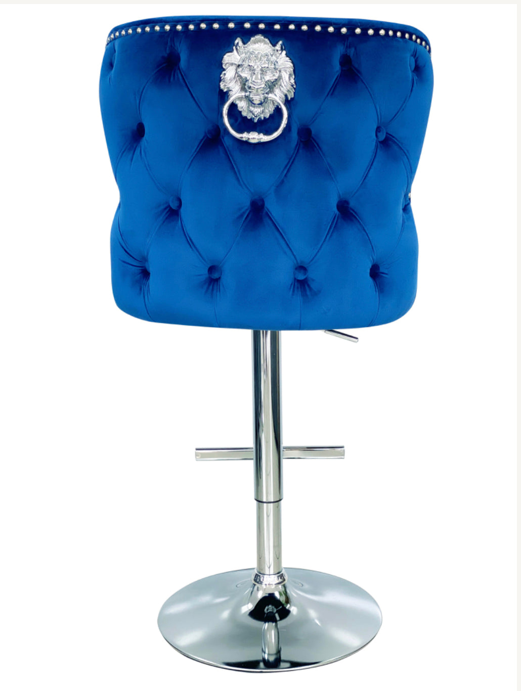 Valentino Blue Lion Knocker Bar Stool