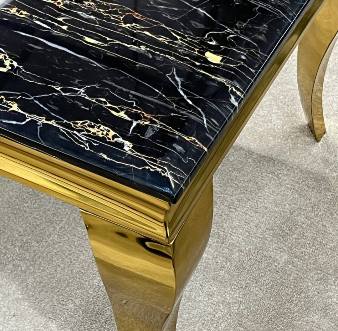 Sofia Black And Gold Marble Coffee Table