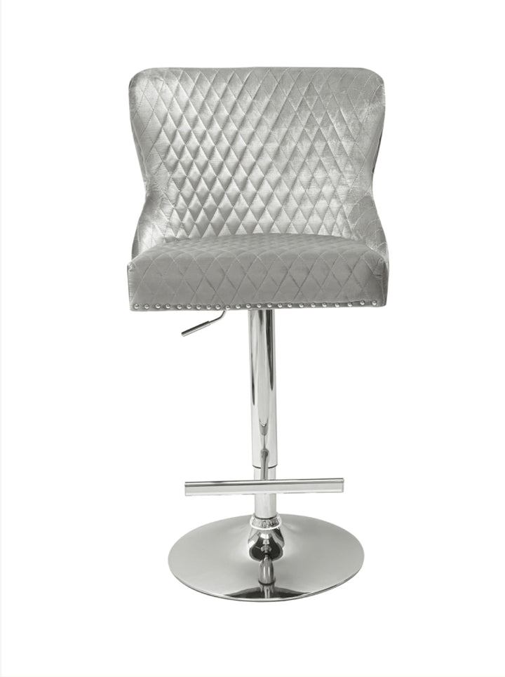 Valentino Silver Lion Knocker Bar Stool
