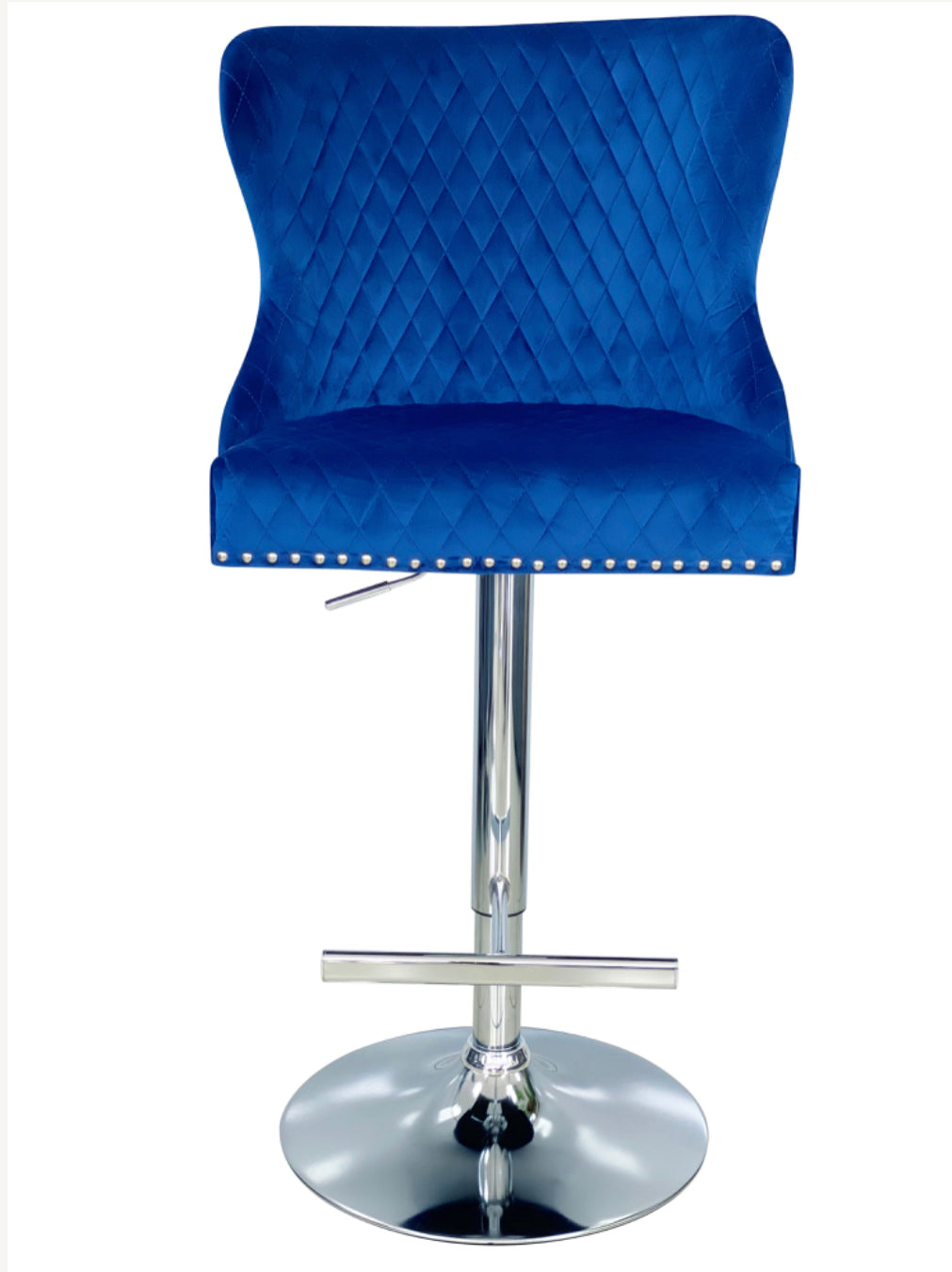 Valentino Blue Lion Knocker Bar Stool