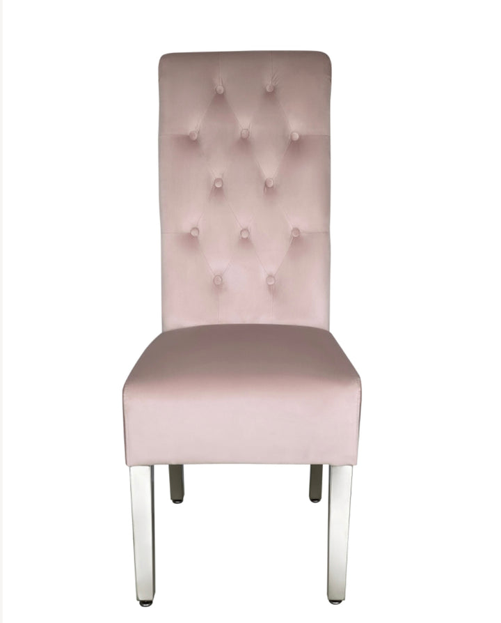 Louis 120x80cm Light Grey Table With 4 Sofia Dark Grey Lion Knocker Chairs