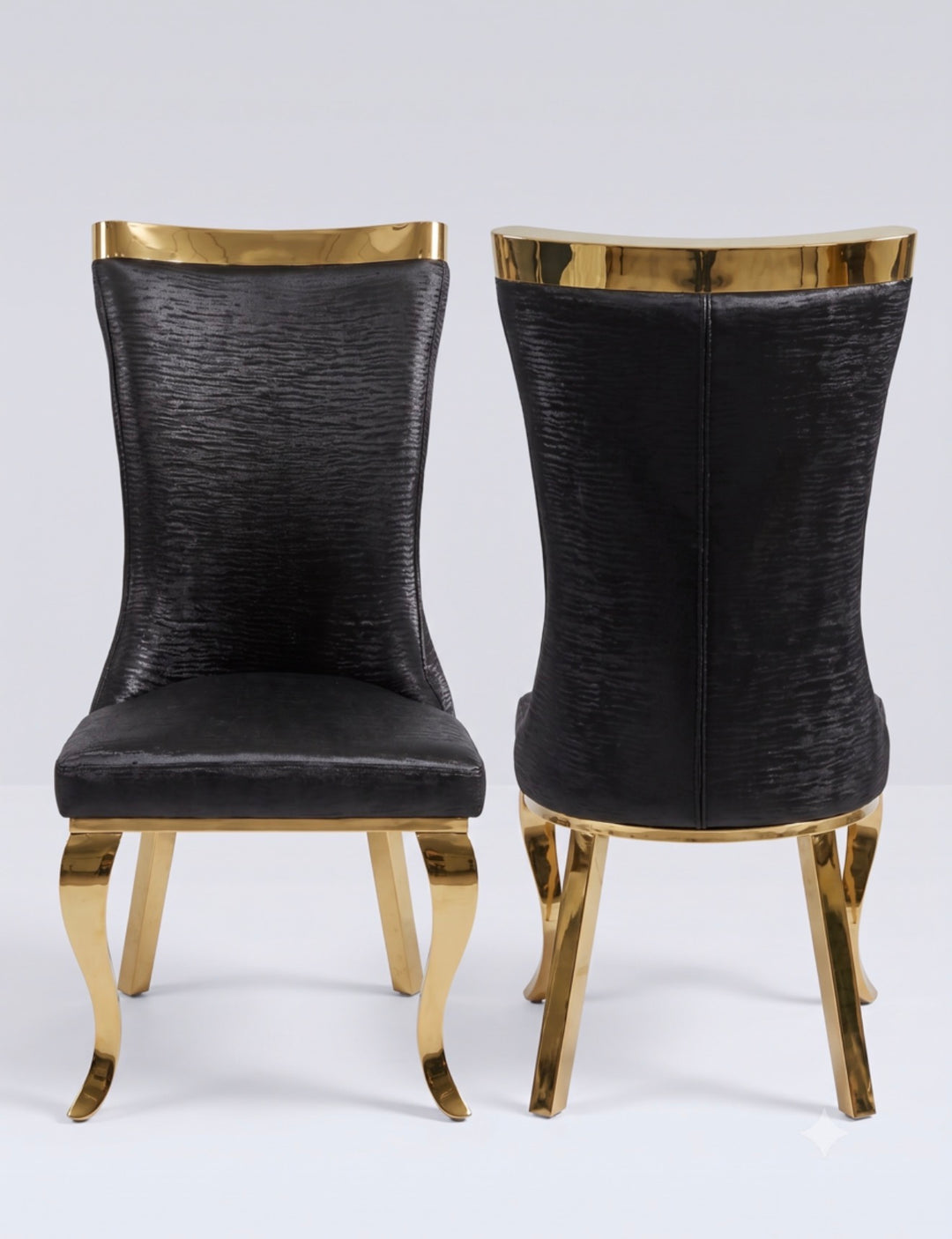 Roxby Cream and Gold Dining Chairs| Order 2-4-6-8-10