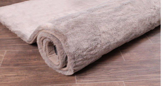 TIPPED LUXE FUR PLAIN MINK Rug