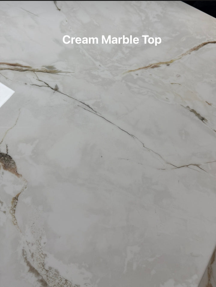 Madrid Grey and Gold Dining Table Set with Matching Dining Chairs – Luxury Modern Design