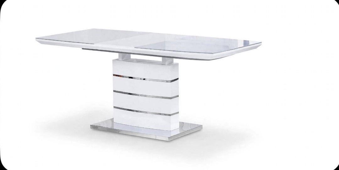 Milan White Extending Dining Table | 140cm -180cm