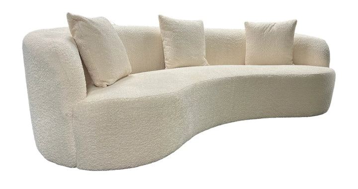 The Way Boucle Sofa Ivory 3 Seater