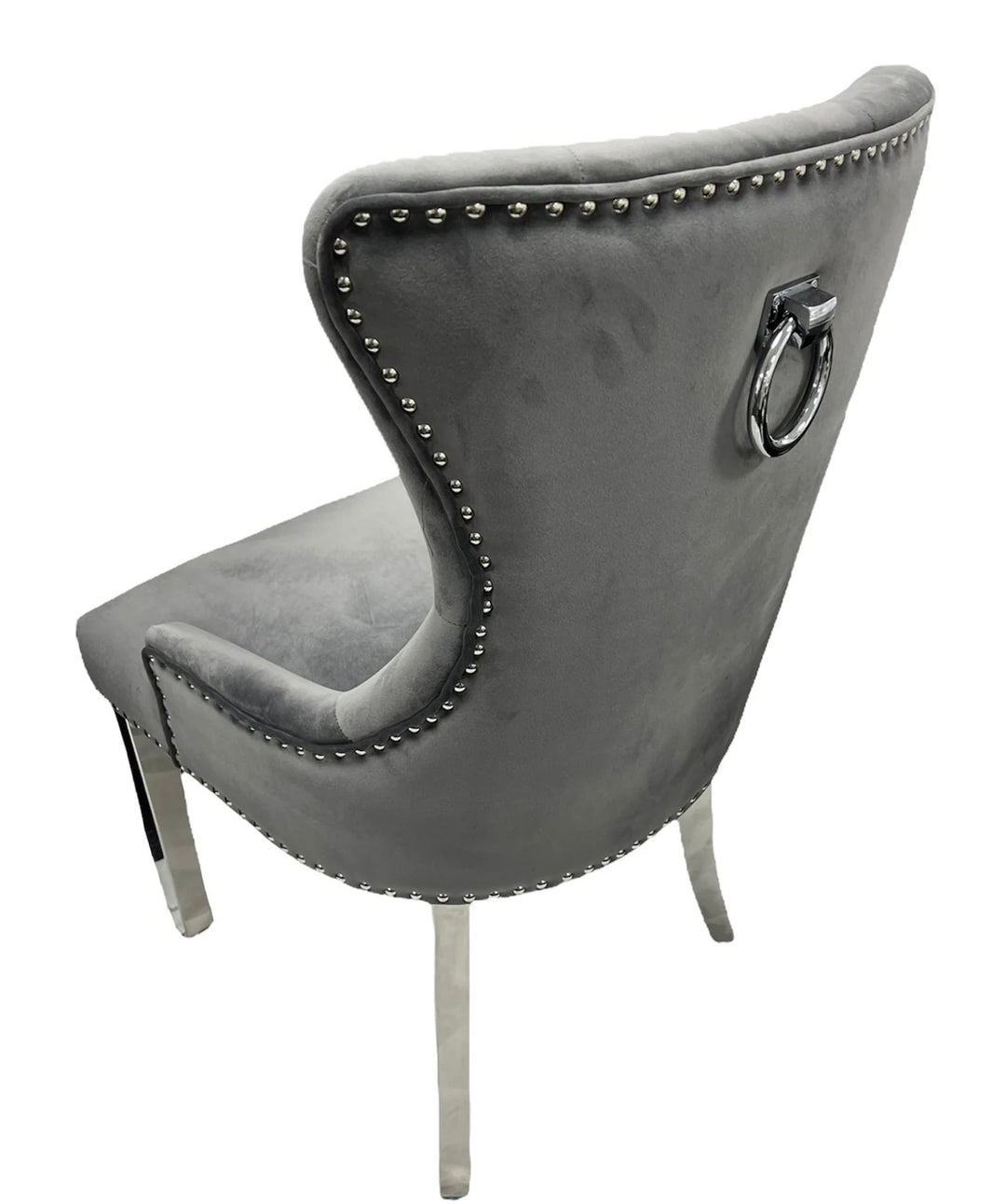 Megan Dark Grey Ring Knocker Chairs