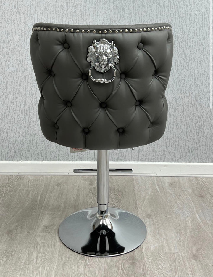 Valentino PU Leather Bar Stools – Modern Kitchen Breakfast Bar Seating
