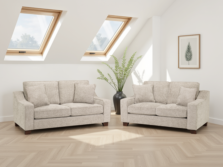 Nebraska Sofa Stone 3+2 Set