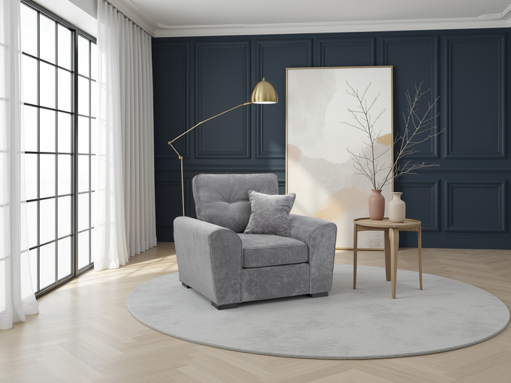 Maxwell Sofa Grey Armchair