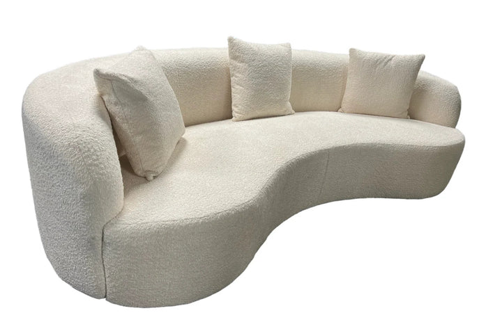 The Way Boucle Sofa Ivory 3 Seater