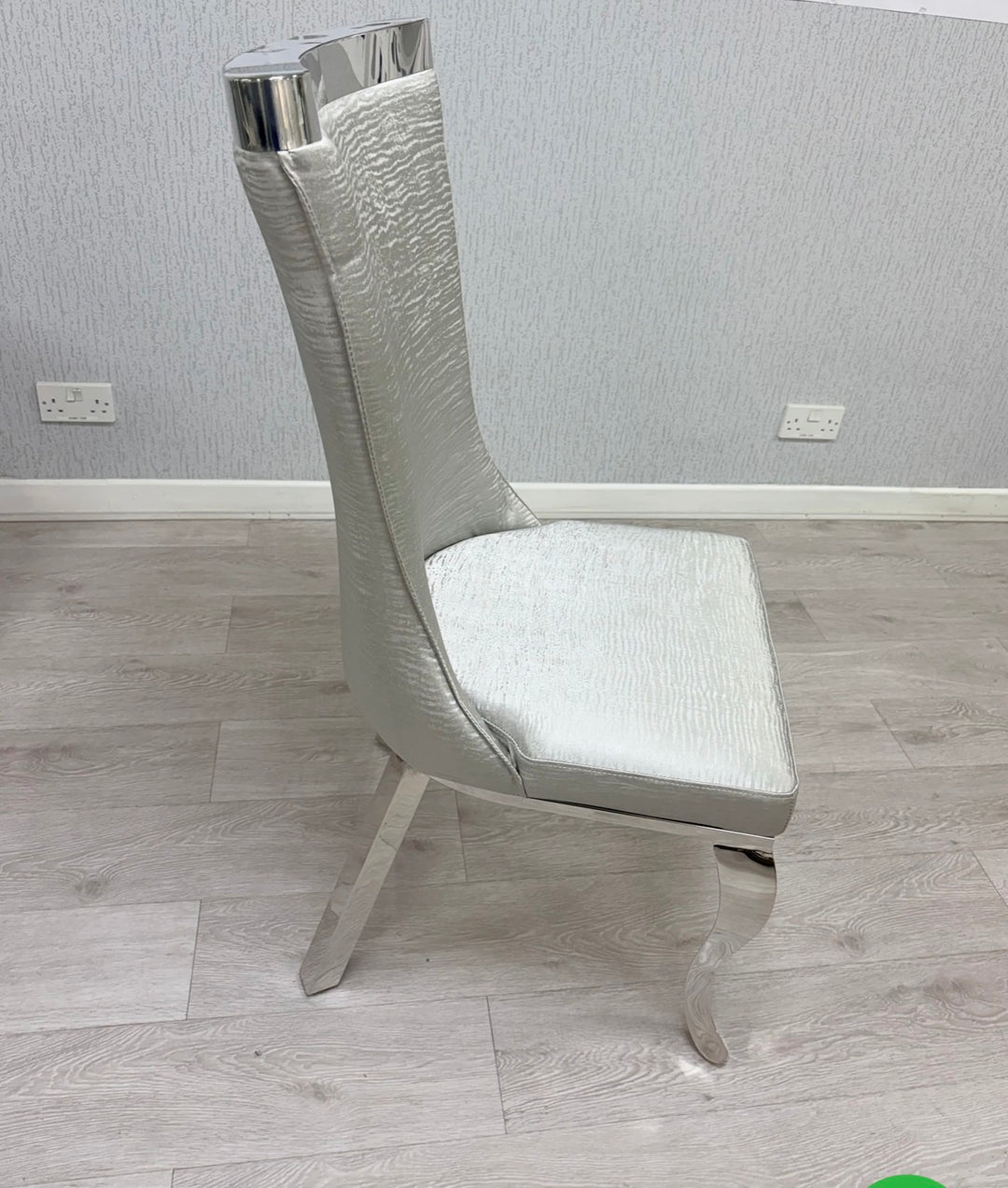 Roxby Silver Dining Chairs| Order 2-4-6-8-10