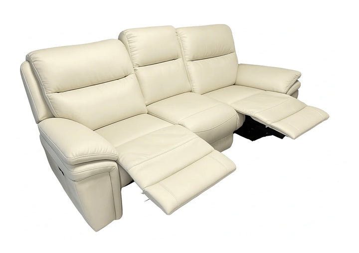 Rose 3 Seater Recliner Sofa Cream + 2 Seater Recliner Sofa Cream