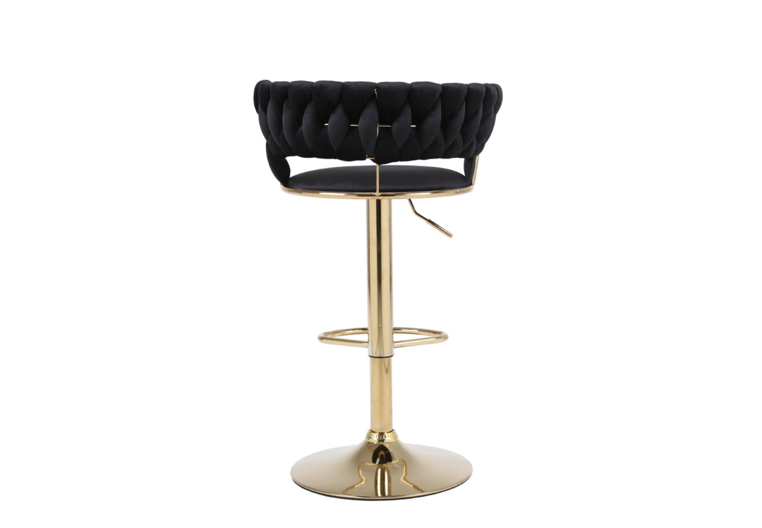 Paris Black and Gold Bar Stool