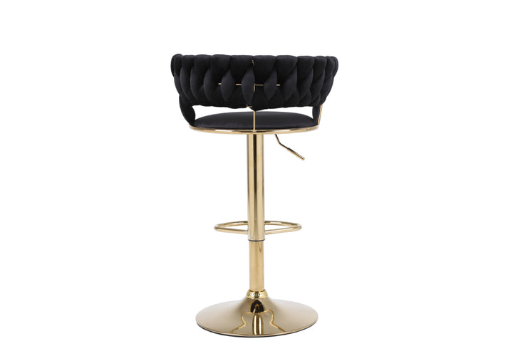 Paris Black and Gold Bar Stool