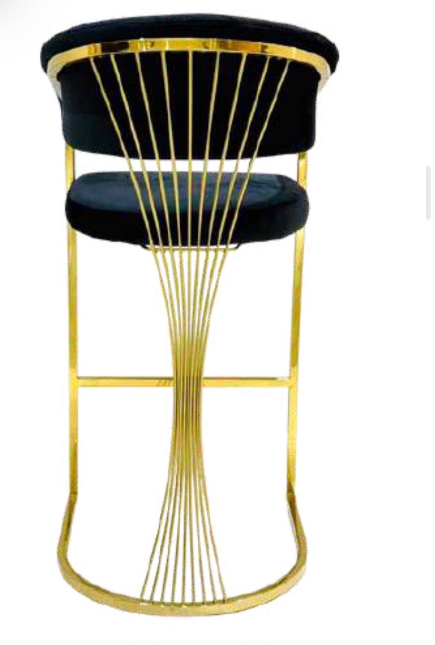 Parado Black & Gold Bar stool
