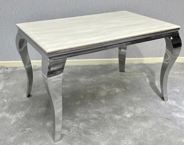 Louise Cream Marble Dining Table | Luxury Marble Dining Furniture
