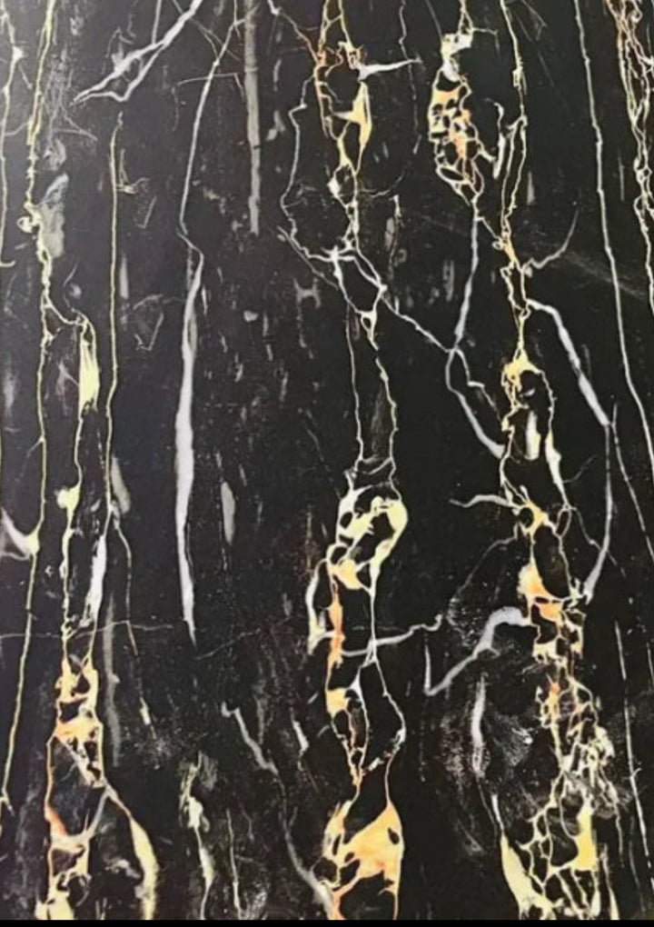 Louis Cream and Gold Marble Dining Table