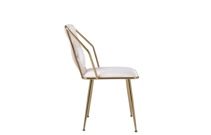 Daisy Cream Gold Dining Chair