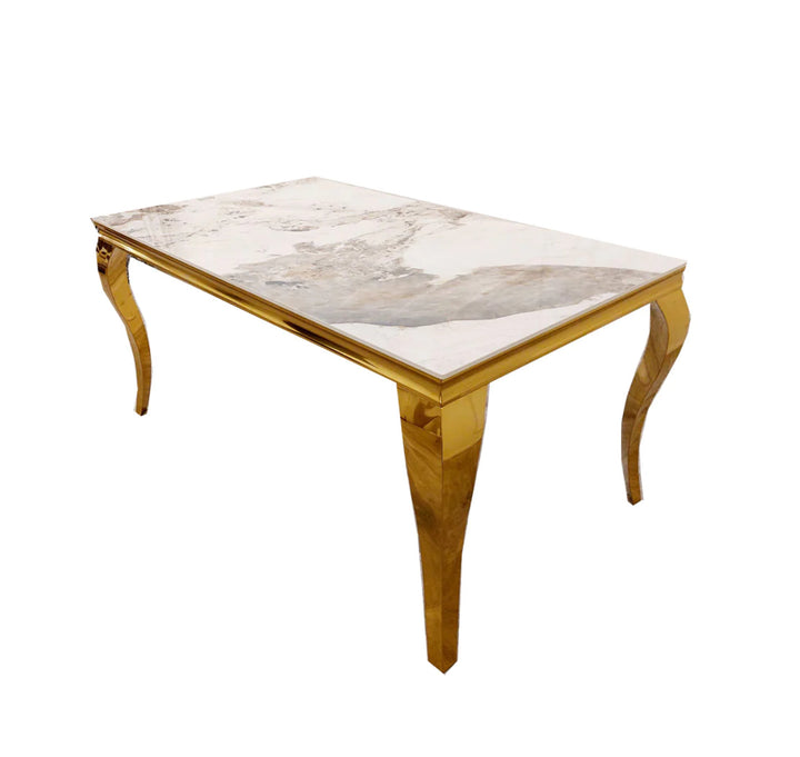 Louis Gold Dining Table