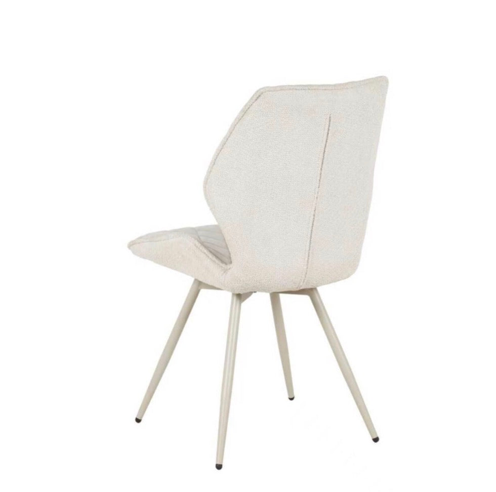 Alsager Cream Ceramic Dining Table with Cambridge Beige Dining Chairs – Modern 4 & 6 Seater Dining Set